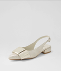Evenning Slingback (Beige & Gold Wash Leather)